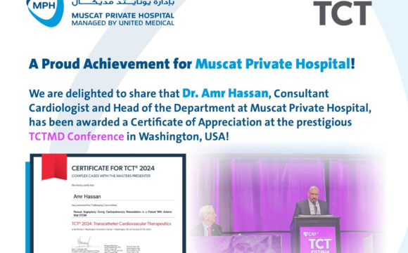 Certificate of Appreciation at the prestigious TCTMD Conference